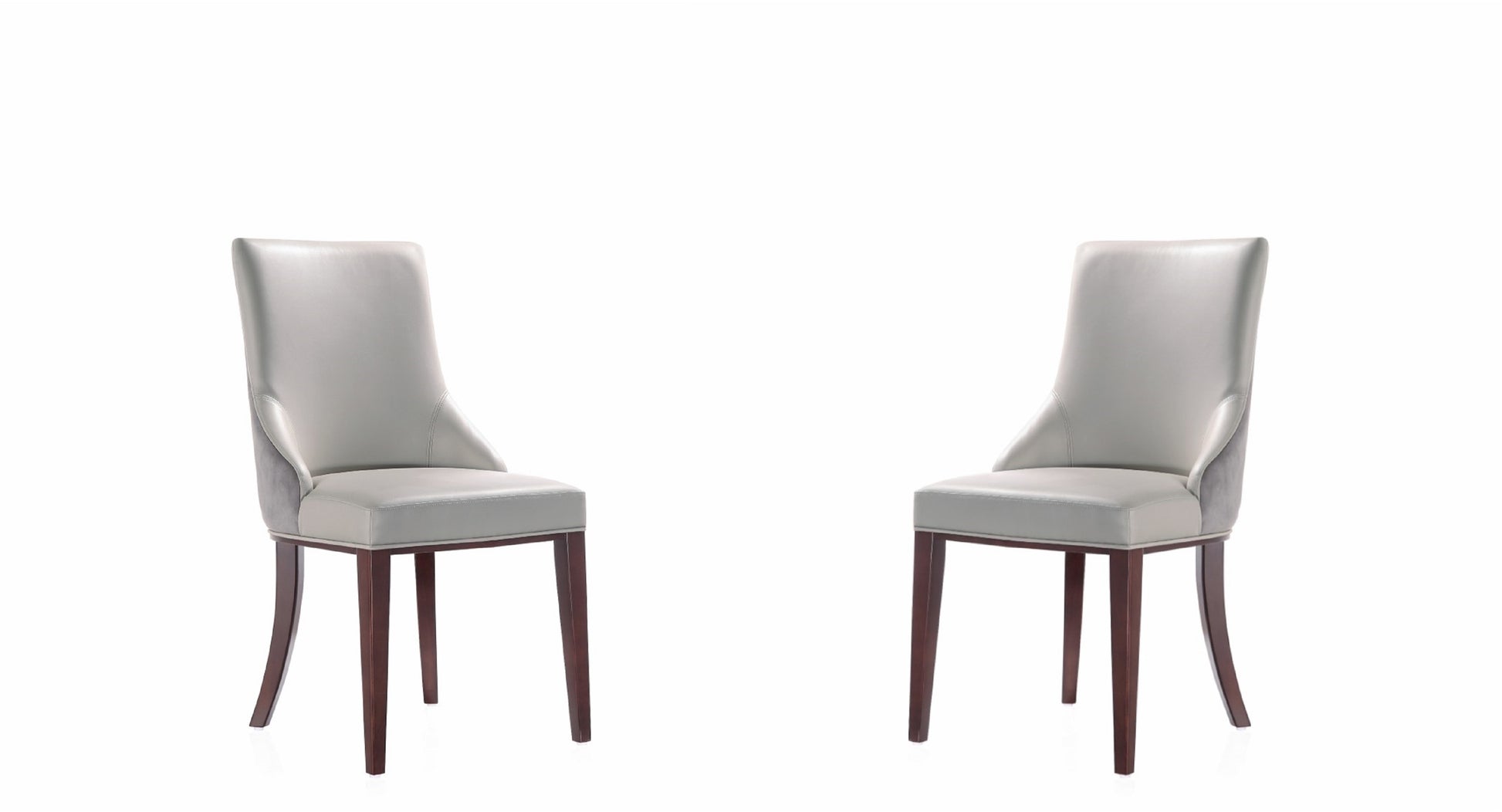 Dining Chair - Set of 2 in Light Gray