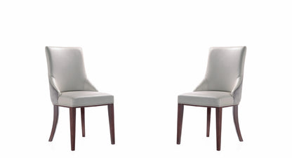 Dining Chair - Set of 2 in Light Gray