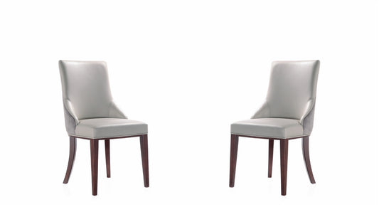 Dining Chair - Set of 2 in Light Gray