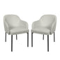 Armchair - Set of 2 in Stone Gray