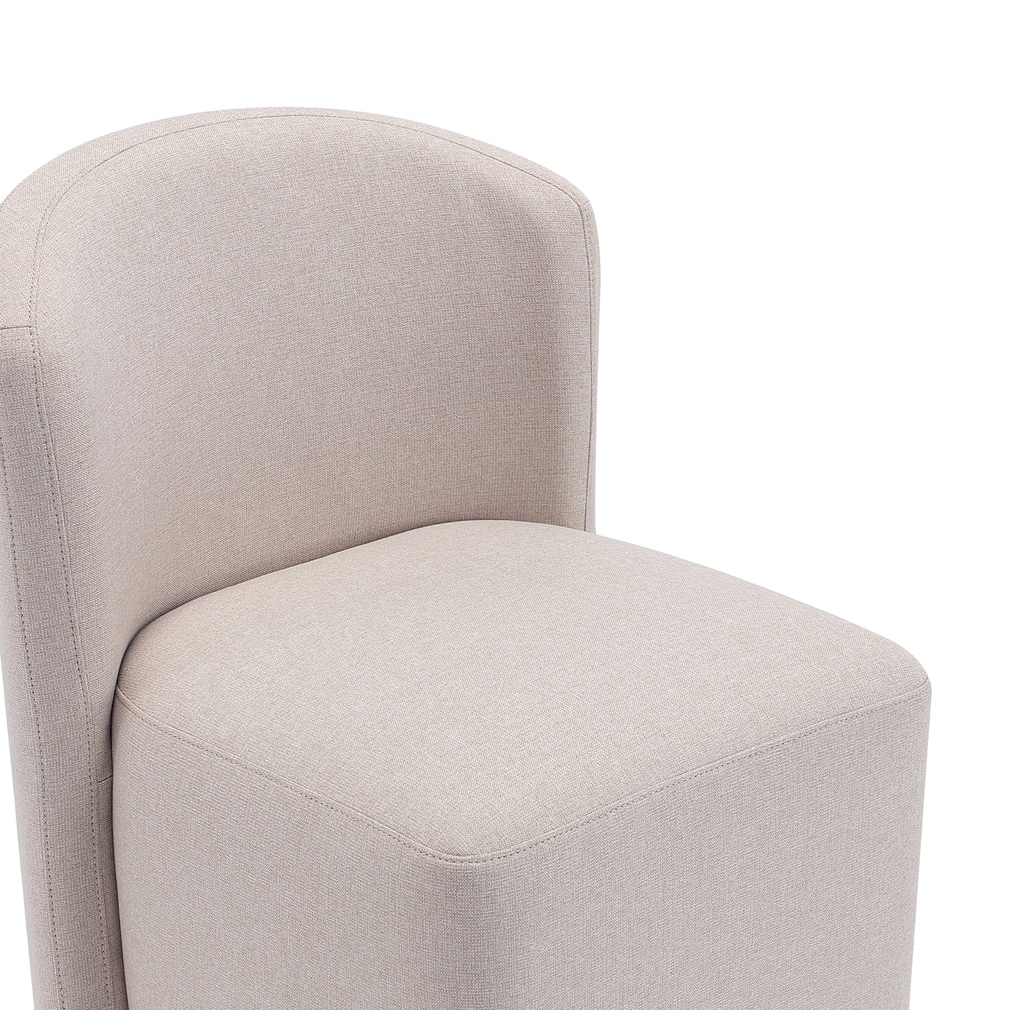 Barley Beige Wood Barrel Side Chair - Dining Room Seating