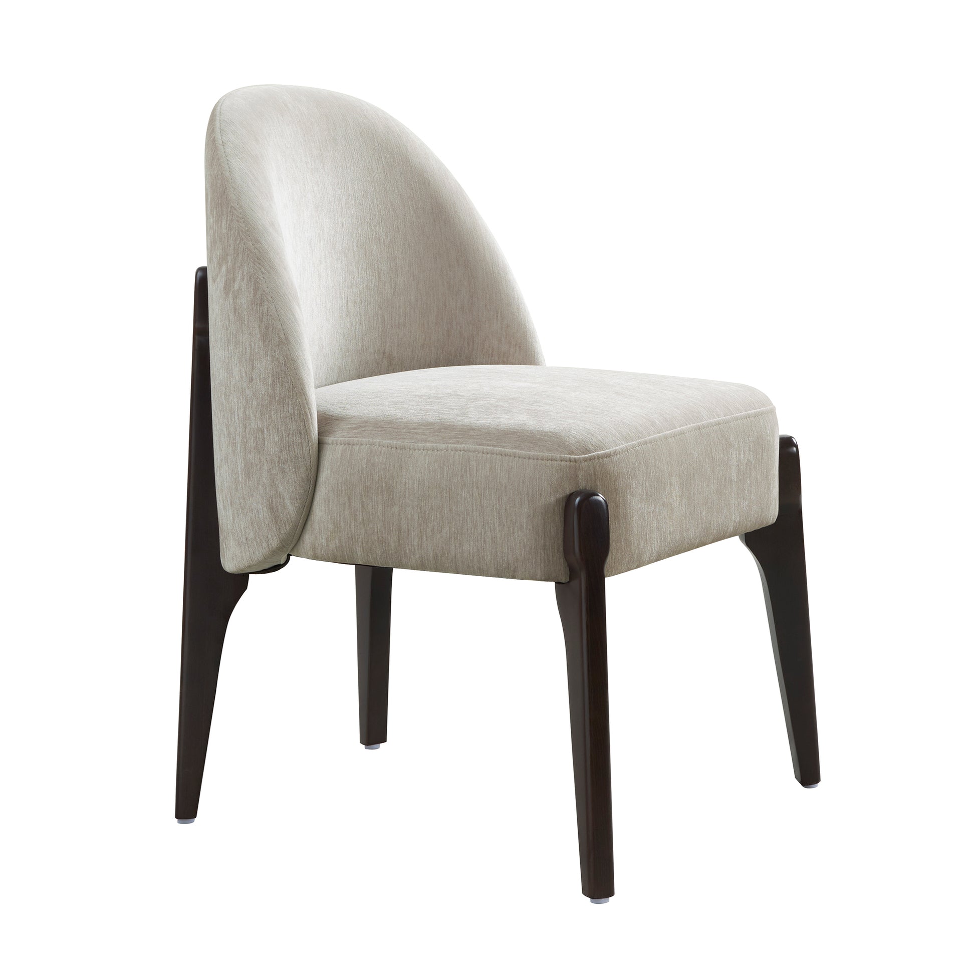 Taupe Wood Side Chair - Set of 2 Dining Chairs