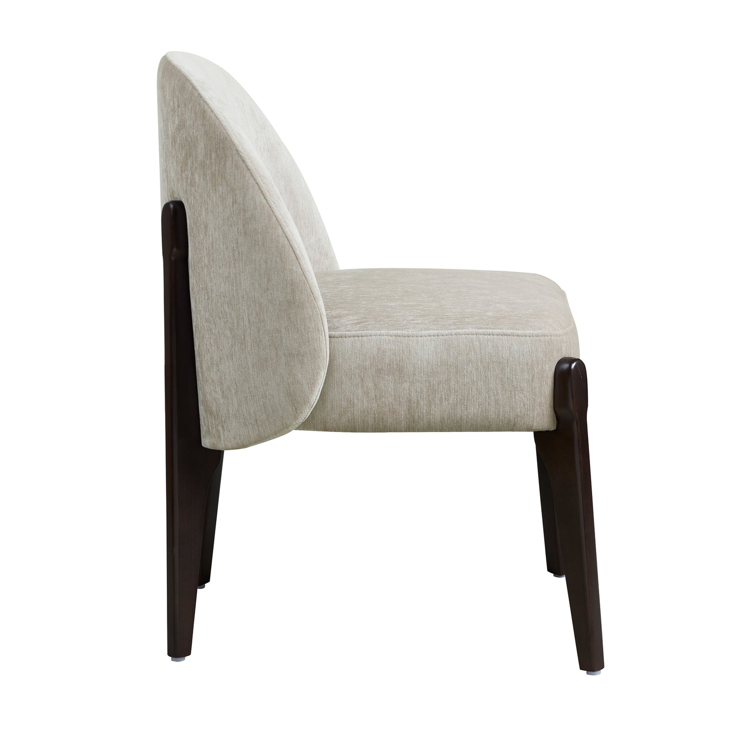 Taupe Wood Side Chair - Set of 2 Dining Chairs