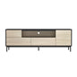 TV Stand in Black and Natural