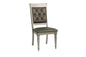 Luxury Silver Accent Tufted Upholstered Chairs Set of 2 Dining Side Chairs