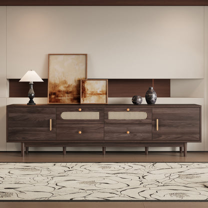 76" TV Stand with Drawers for Living Room/Bedroom, Modern Chic Entertainment Center for TVs Up to 85 inches, Entertainment Center with Storage