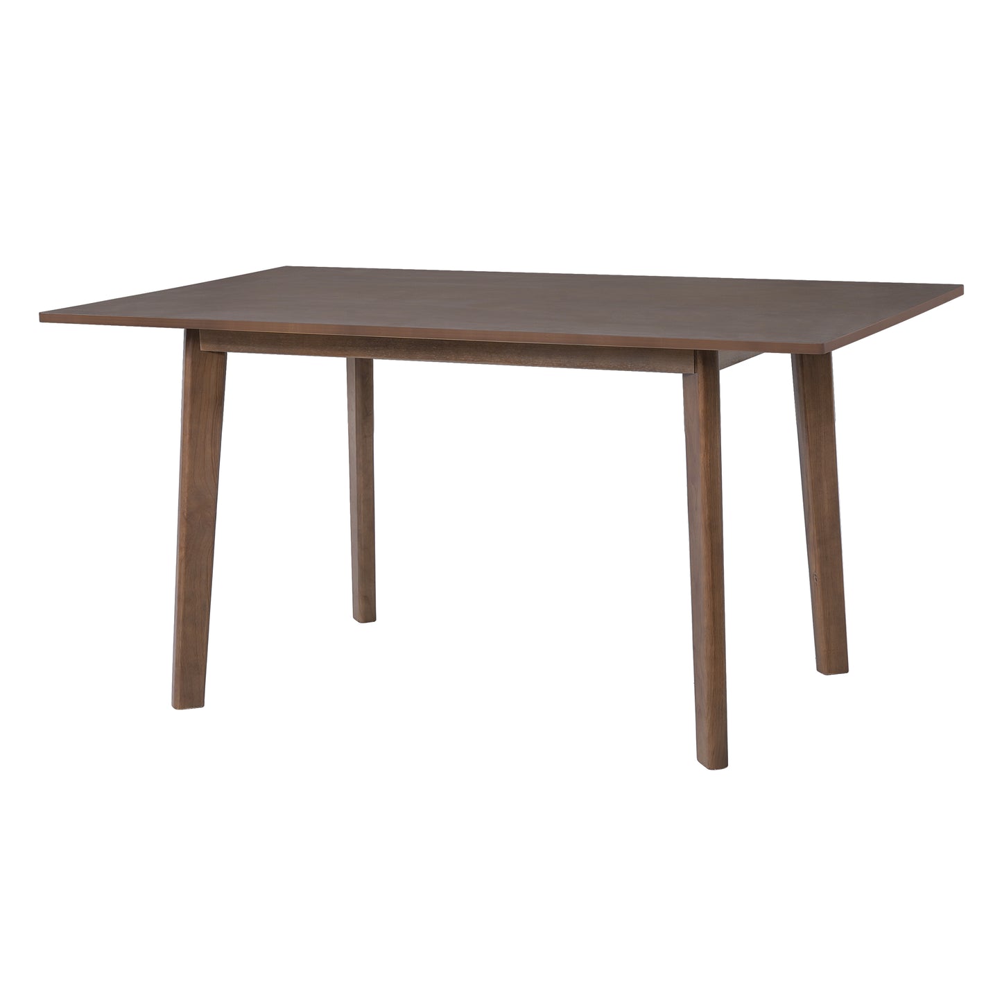 60" Walnut Farmhouse Dining Table - Rustic Retro Style