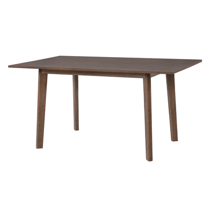 60" Walnut Farmhouse Dining Table - Rustic Retro Style