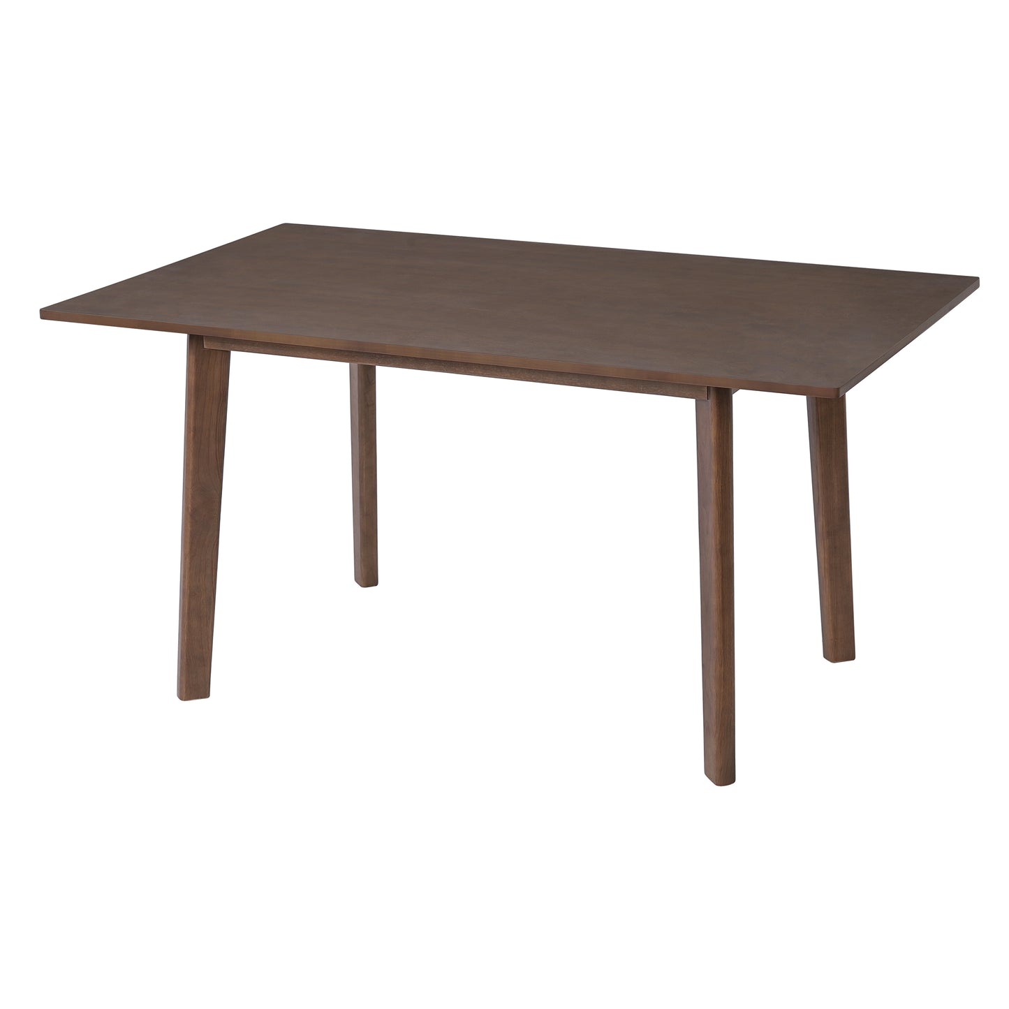 60" Walnut Farmhouse Dining Table - Rustic Retro Style