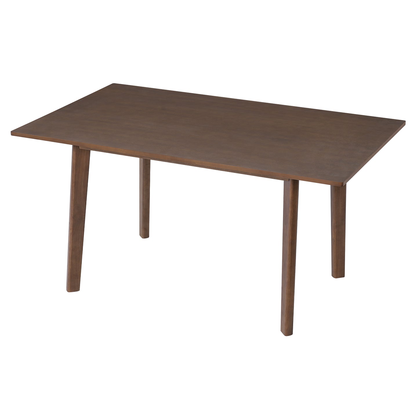 60" Walnut Farmhouse Dining Table - Rustic Retro Style