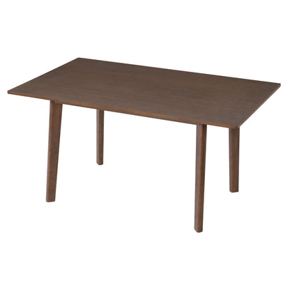 60" Walnut Farmhouse Dining Table - Rustic Retro Style