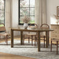 Modern Wooden Dining Table for 4 to 6 People, 71" Large Kitchen Dining Table with Wood Pedestal Base, Mid Century Oval Long Dinner Table for Home Dining Room Restaurant, Walnut