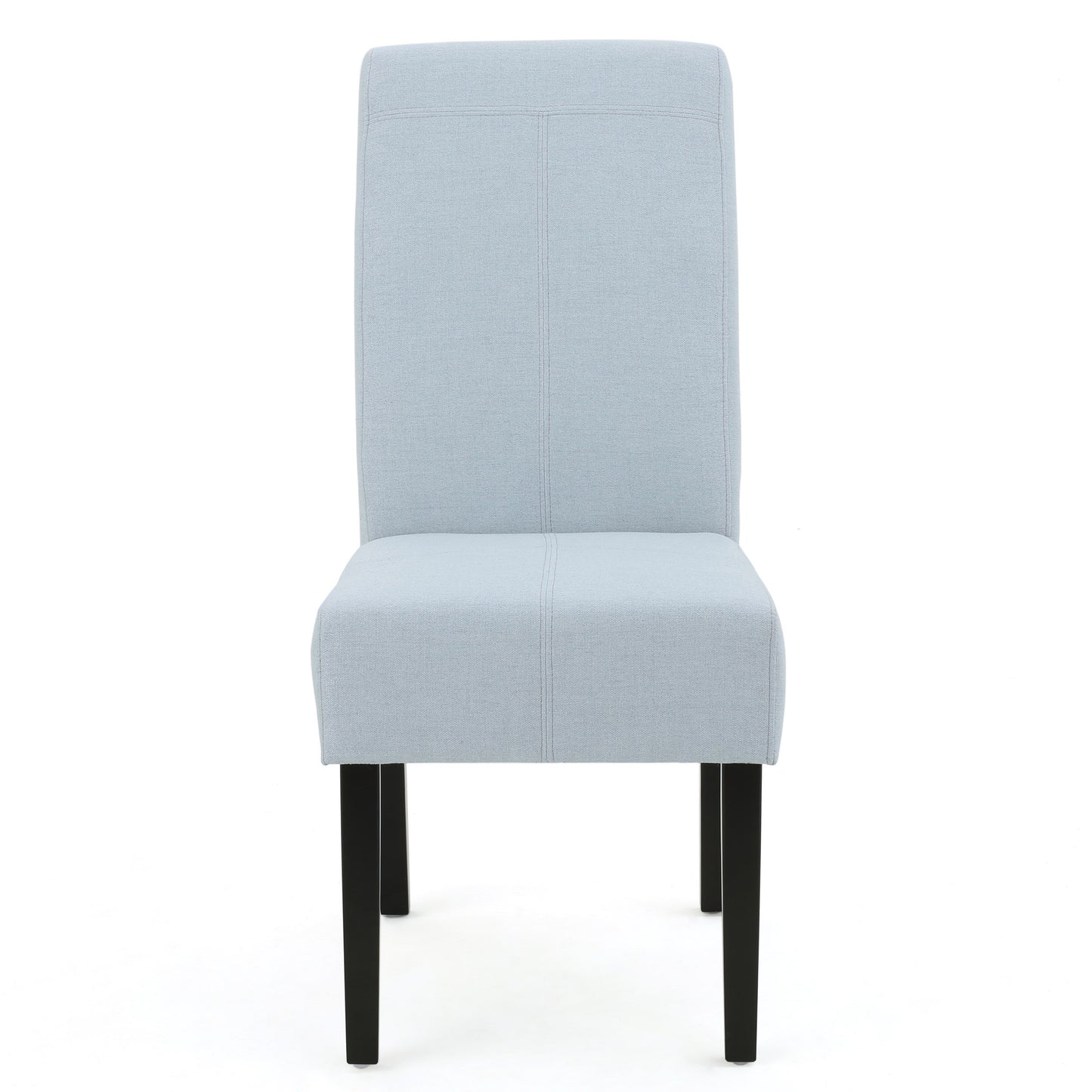 Light Blue Polyester Solid Wood Dining Chairs Set of 2