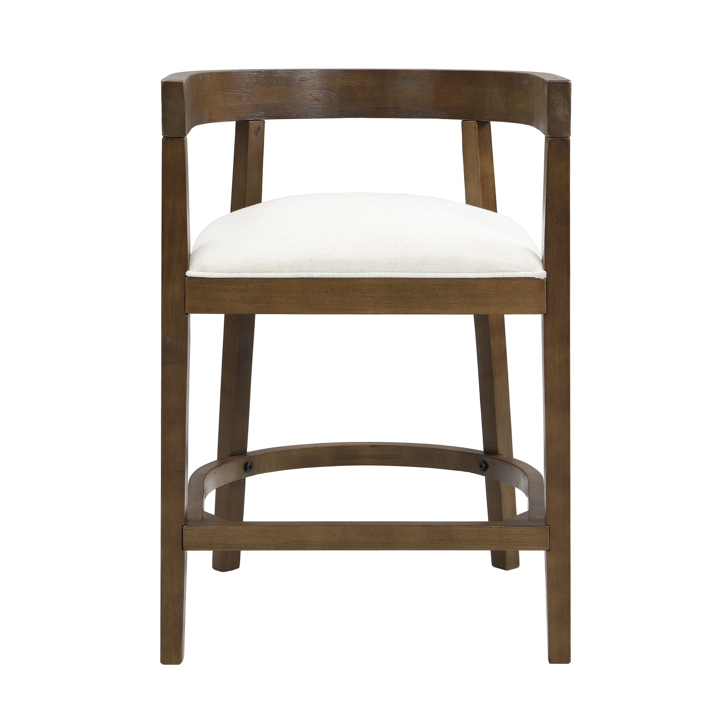 Modern Beige Rubberwood Counter Stools for Dining Room