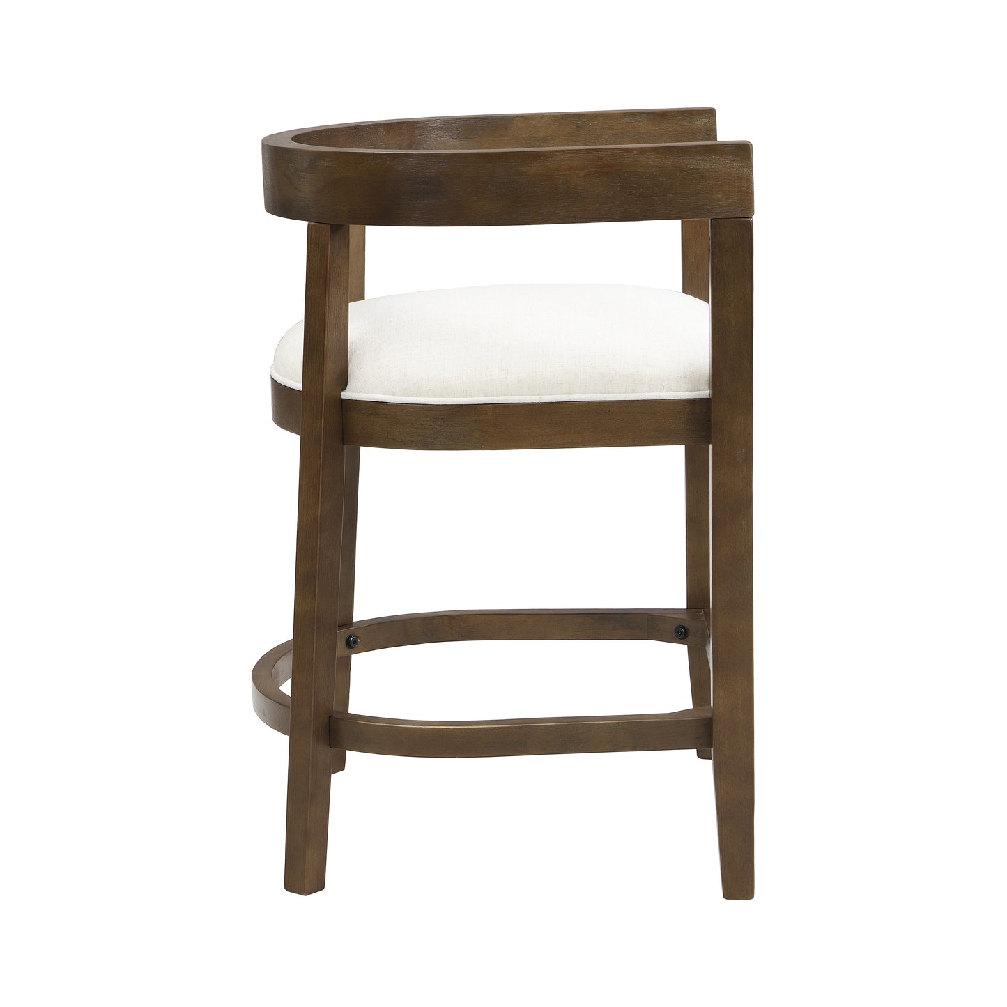 Modern Beige Rubberwood Counter Stools for Dining Room