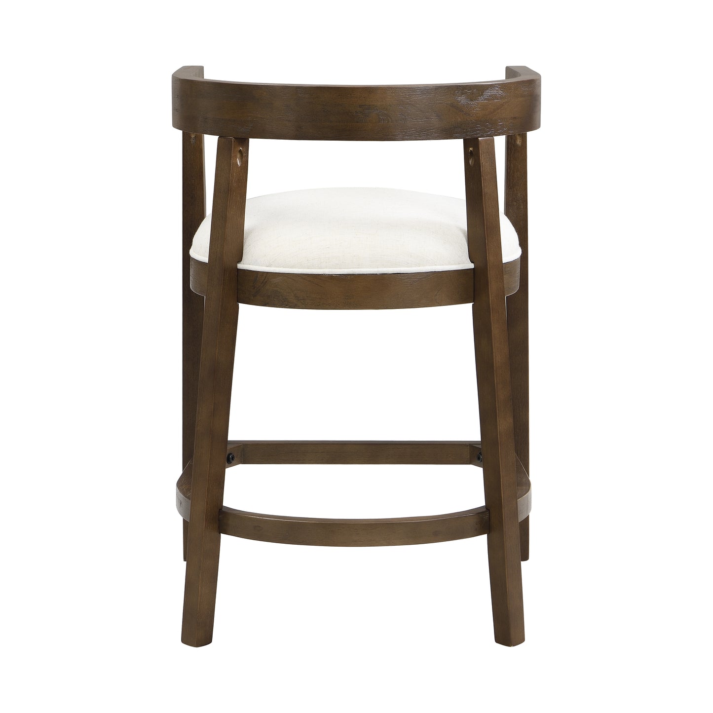 Modern Beige Rubberwood Counter Stools for Dining Room