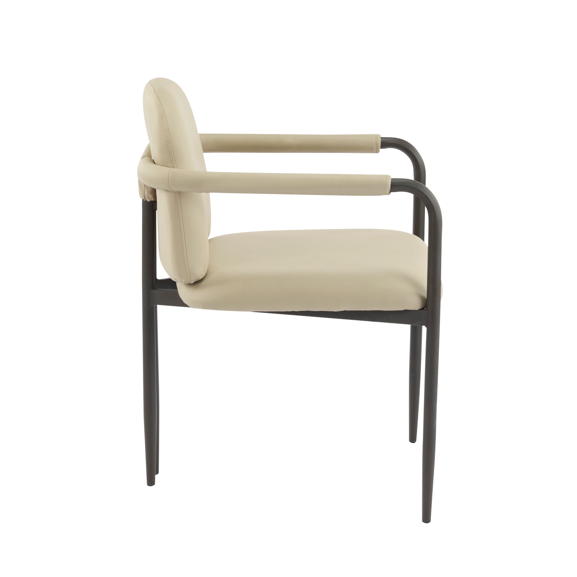Espresso Iron Frame Dining Chairs - Set of 2