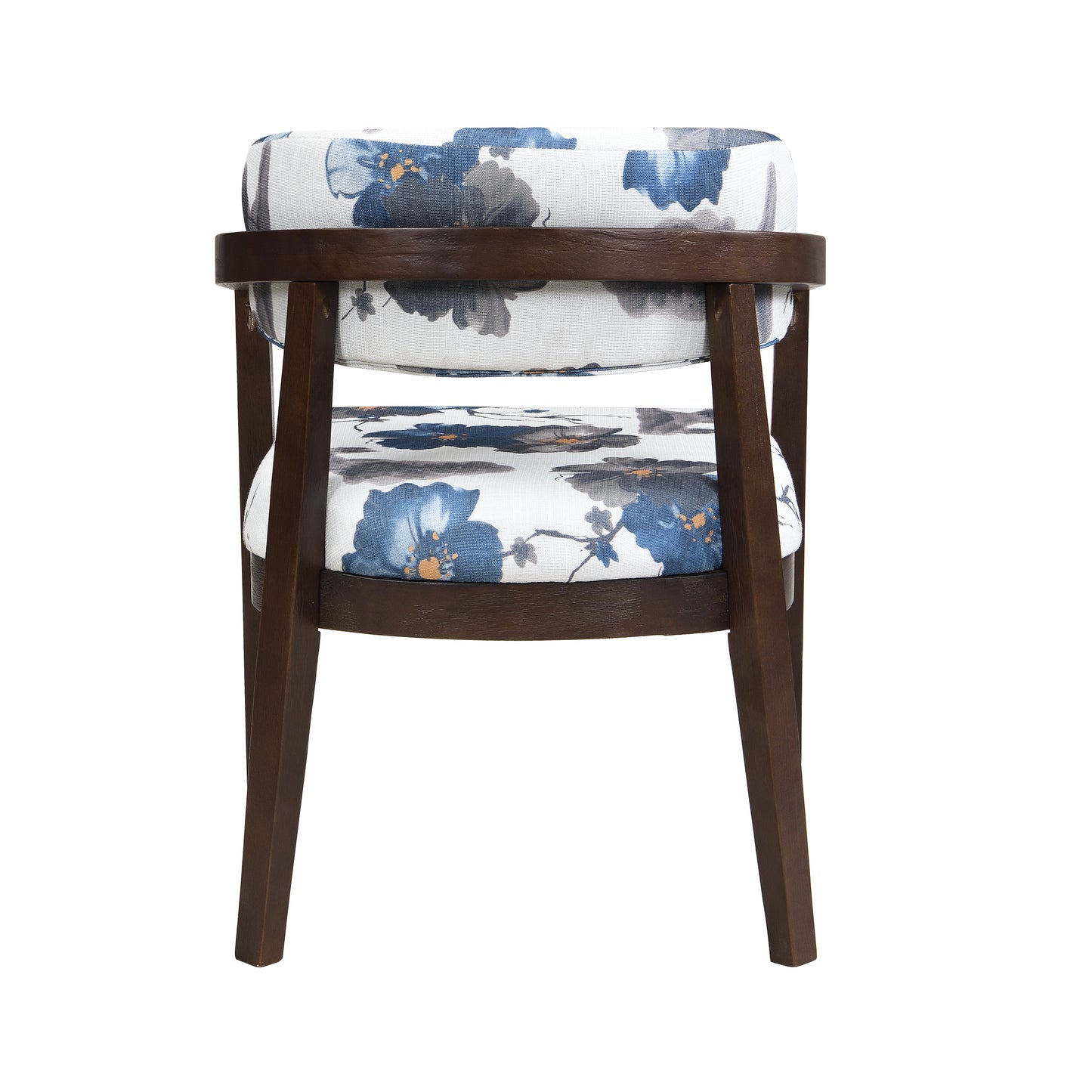 Espresso Floral Dining Chairs - Set of 2