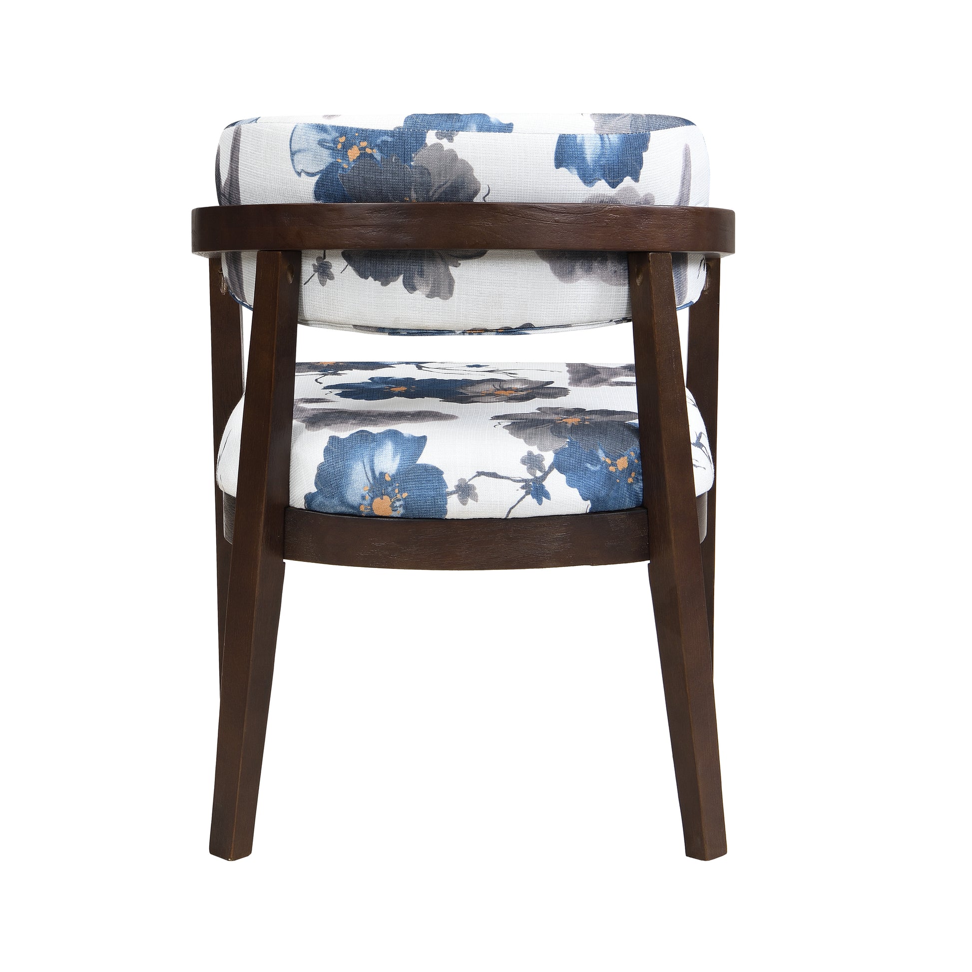 Espresso Floral Dining Chairs - Set of 2
