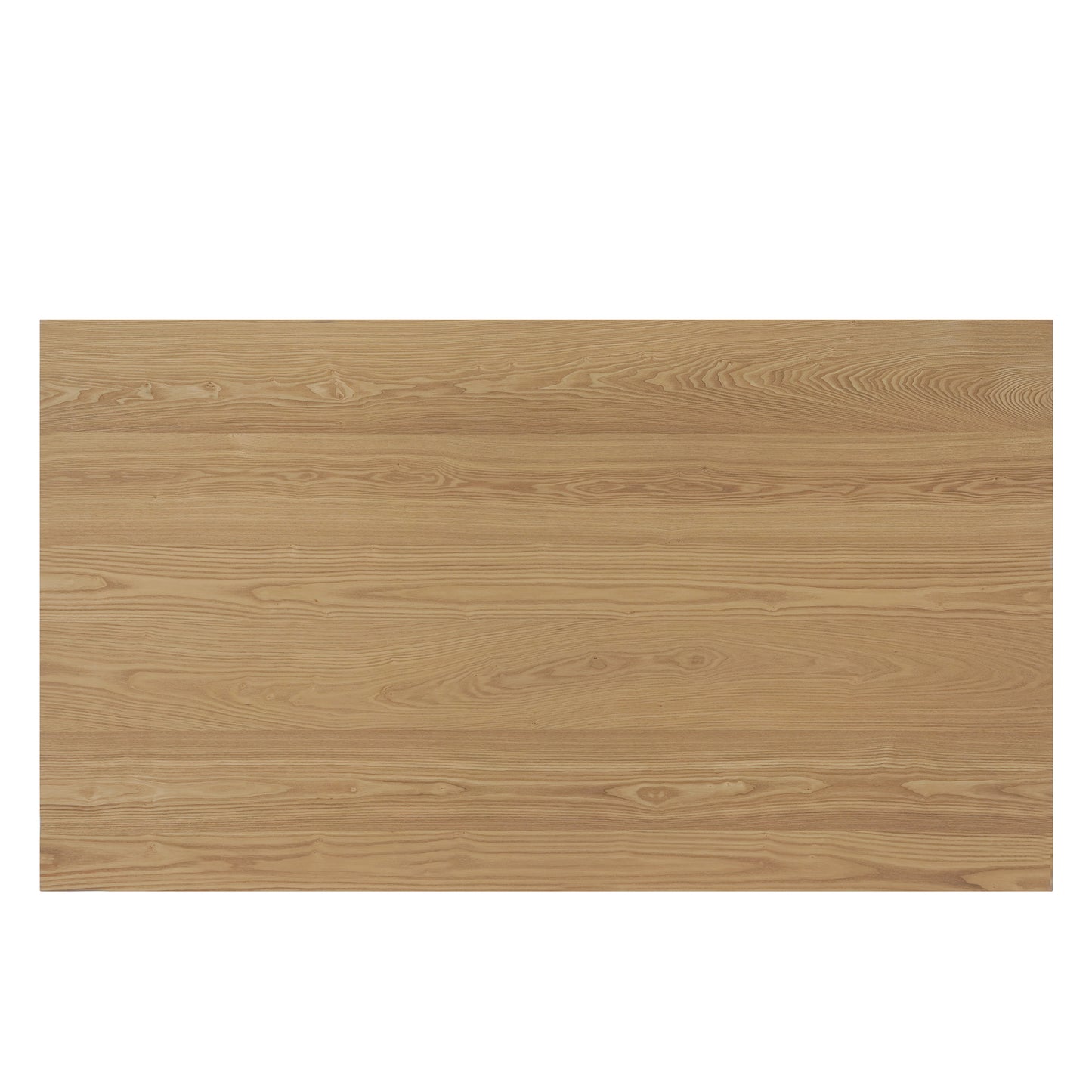 63" Double V Dining Table - Natural Rubberwood