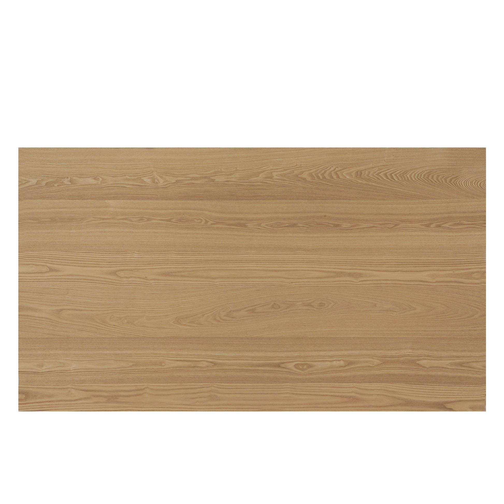 63" Double V Dining Table - Natural Rubberwood