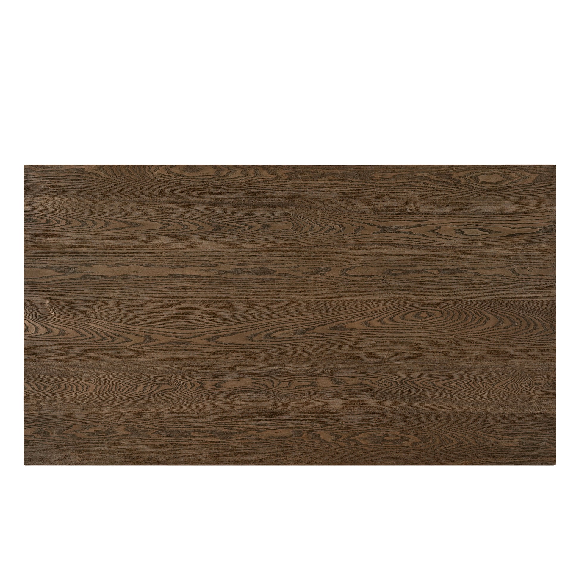 63" Double V Dining Table - Walnut Finish