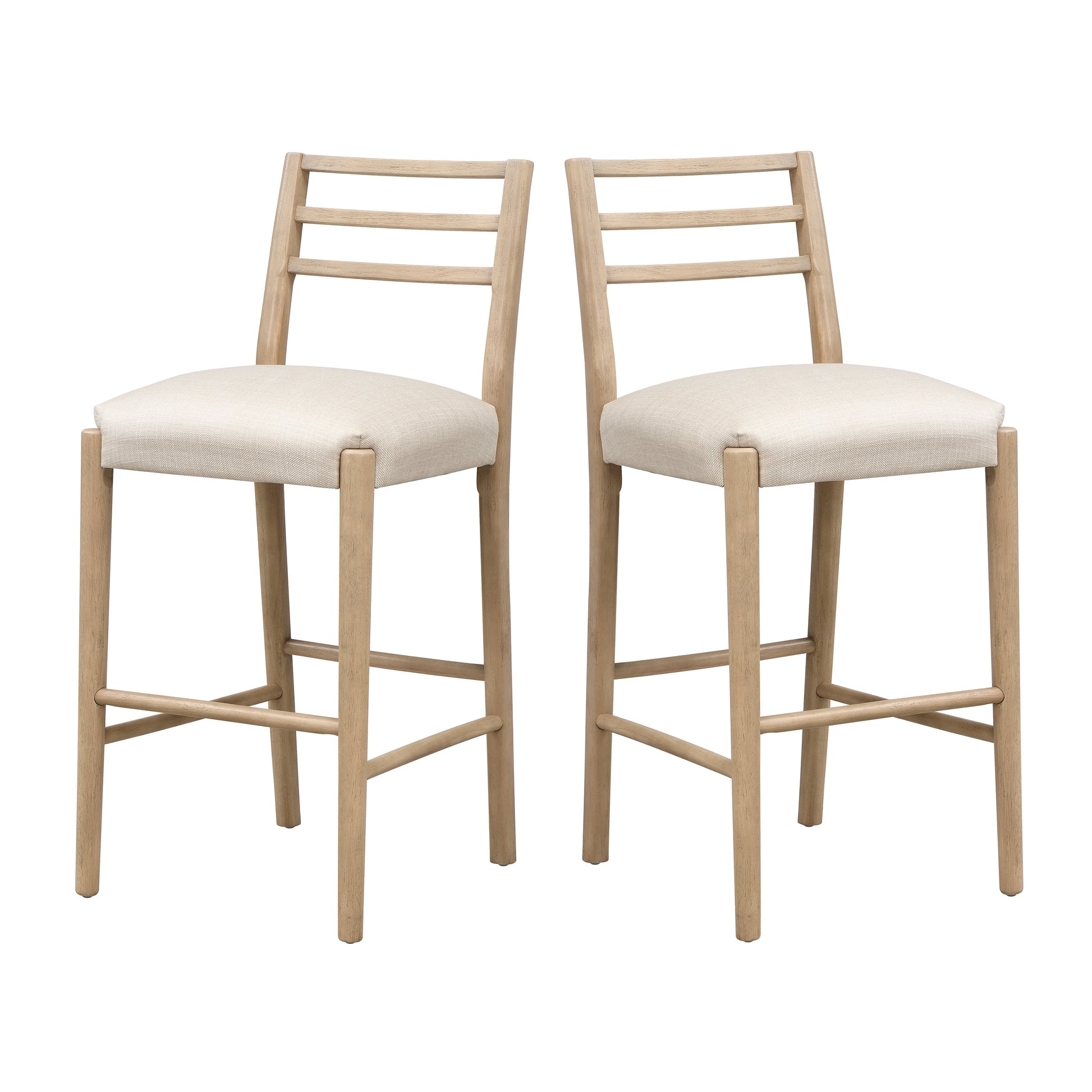 BAR STOOL WITH LADDER BACK (SET OF 2)