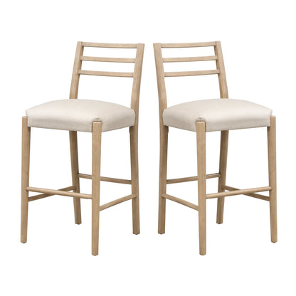 BAR STOOL WITH LADDER BACK (SET OF 2)