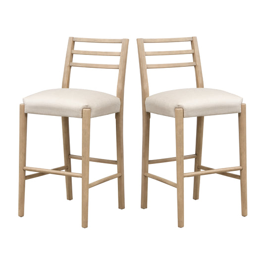 BAR STOOL WITH LADDER BACK (SET OF 2)