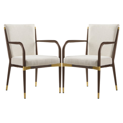 MODERN DINING ARM CHAIR - SET OF 2