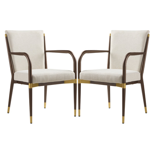 MODERN DINING ARM CHAIR - SET OF 2