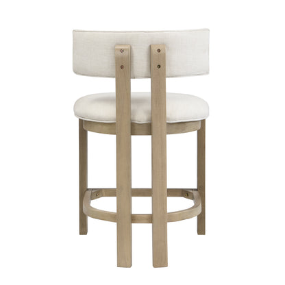 Light Ash Beige Counter Stools - Set of 2