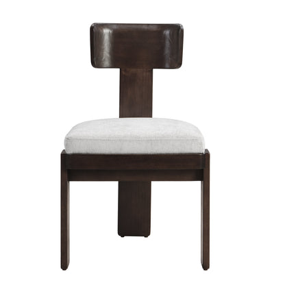 Gray Rubberwood Dining Chairs Set of 2 for Kitchen Storage