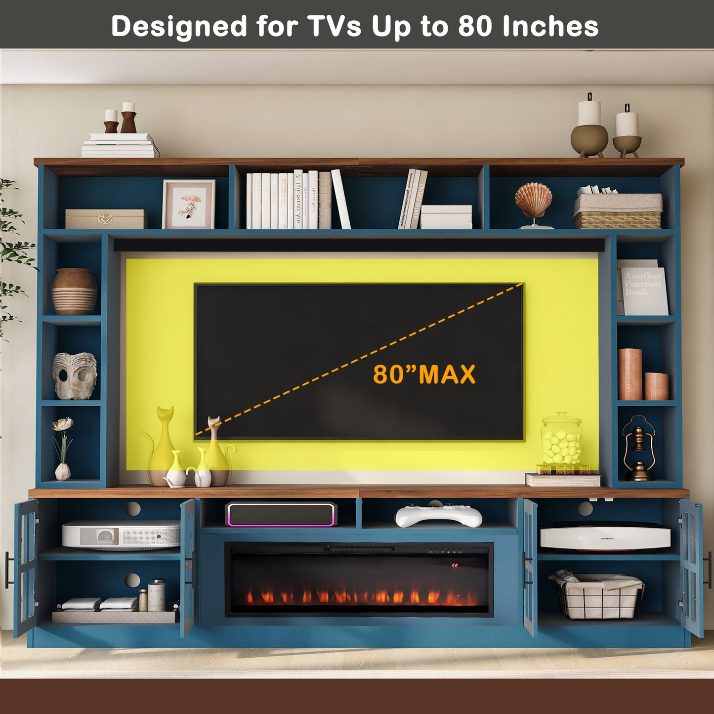 U-Can 95.5" TV Wall Unit - Storage & Bookshelves