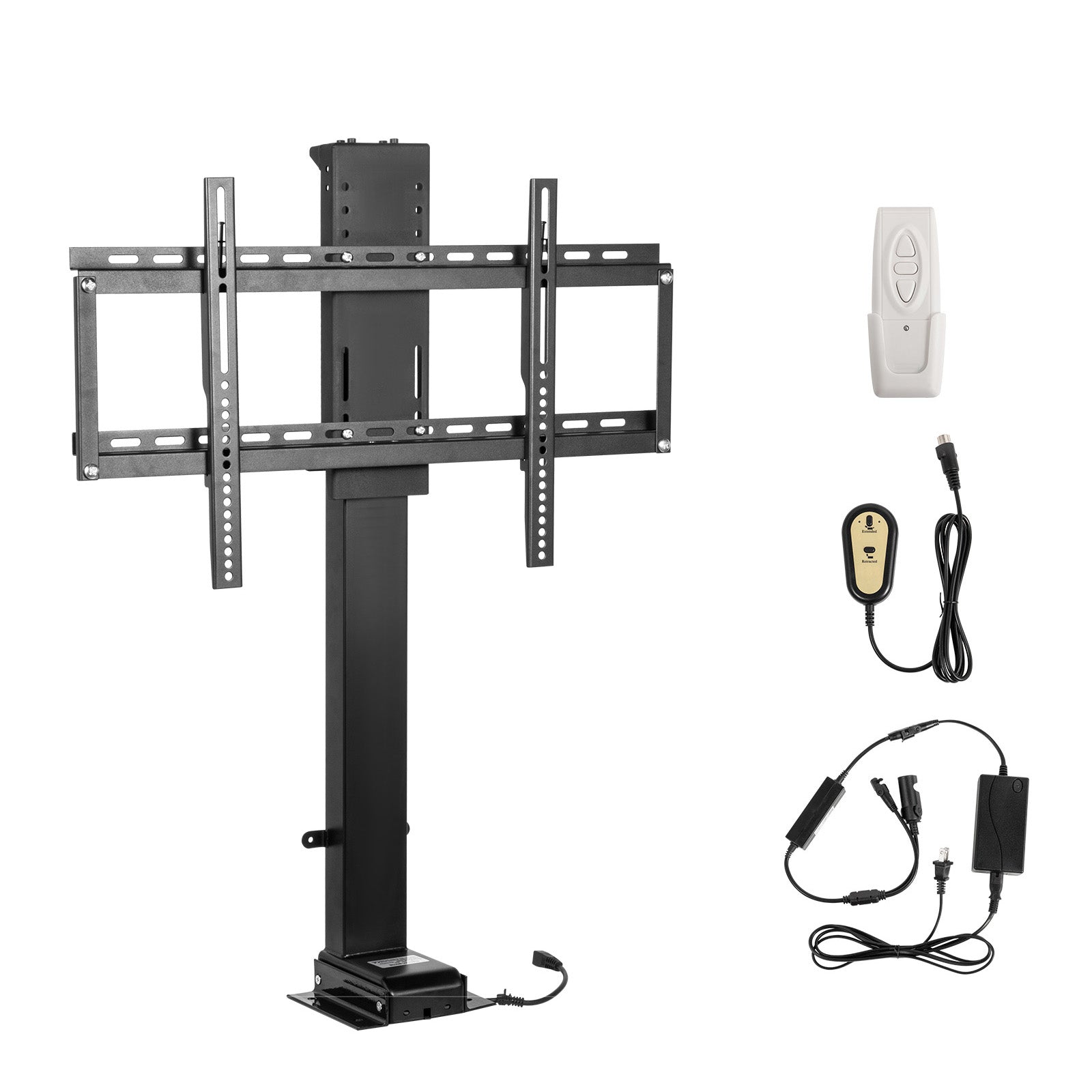 Motorized TV Lift - 32-70 Inch, Black Carbon Steel