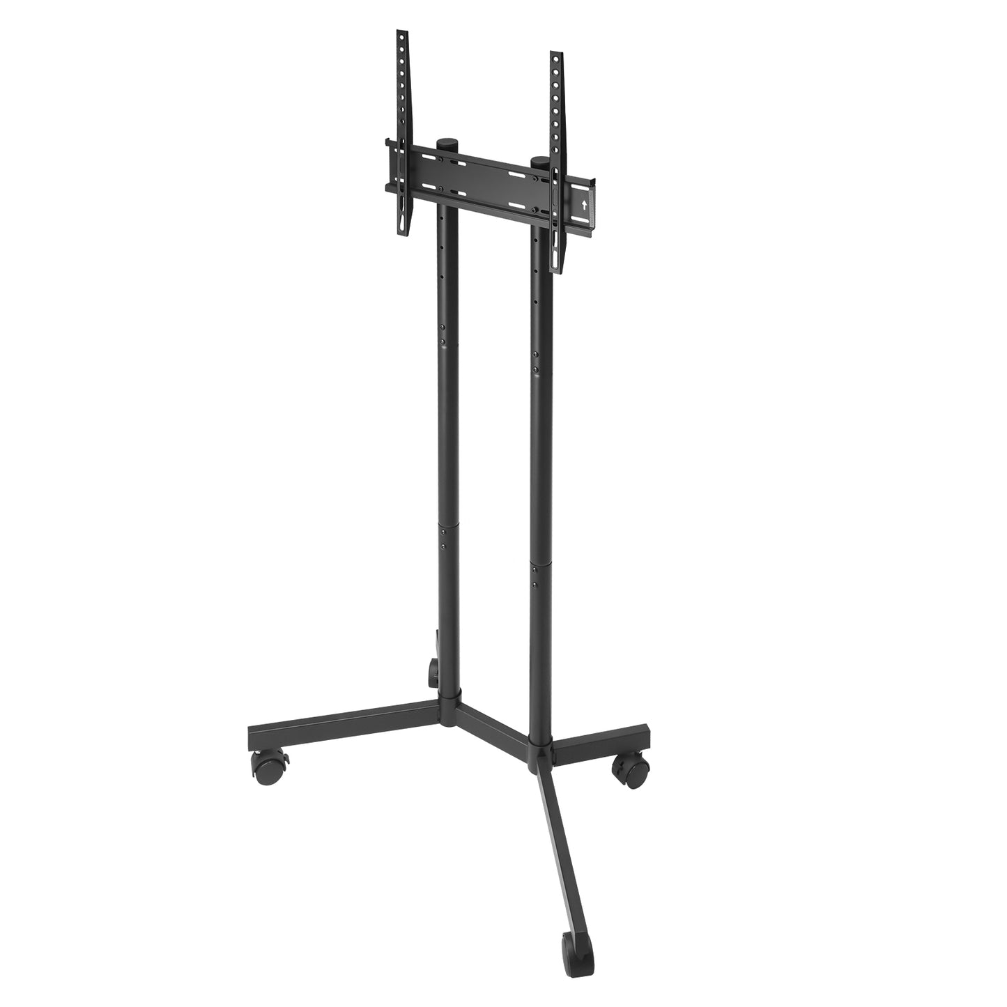 Rolling TV Stand, Mobile TV Cart for 32-65 Inch Screens, Height Adjustable, Portable Monitor Stand with Wheels Holds up to 88 lbs for Living Room, Bedroom, Office, Outdoor, Max VESA 400x400mm