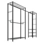 Clothing Garment Rack, Heavy Duty Clothes Rack, Freestanding Clothes Racks with Steel Frame, 800 lbs Load Capacity Closet Wardrobe with Storage Shelves for Bedroom, Clothing Store, Hallway