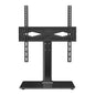 TV Stand Mount, Swivel Universal TV Stand for 32 to 55 inch TVs, Height Adjustable Portable Floor TV Stand with Tempered Glass Base for Bedroom, Living Room