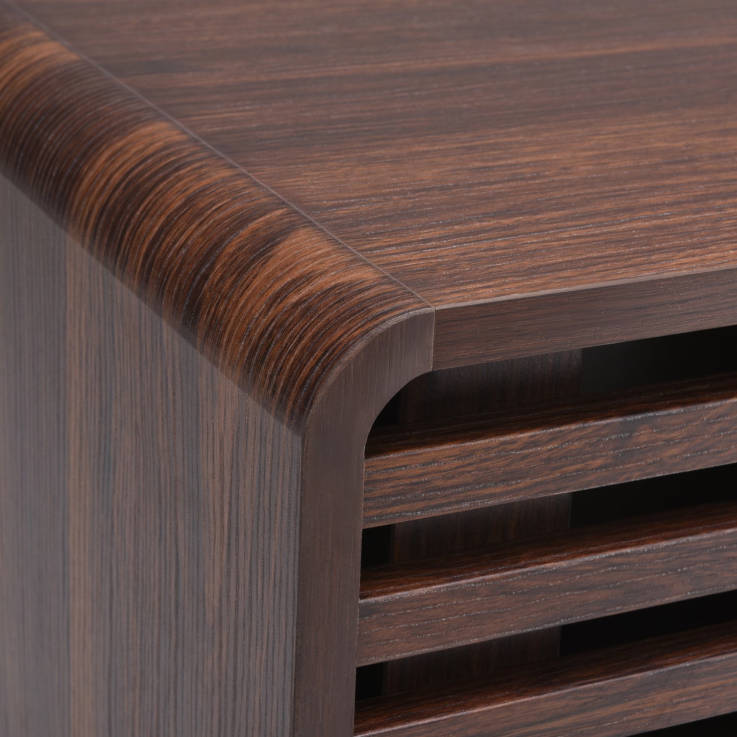 Walnut Wood TV Stand - 59 Inch TV Storage