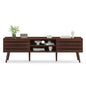 Mid Century Modern TV Stands for up to 70" TV with Storage, Fluted Wood TV Stand for Living Room, Boho Media Console, Entertainment Center with Cable Management