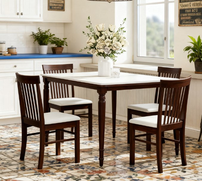 Modern Style Upholstered Kitchen Chairs,Wooden Dining Chairs Set of 2,with Rubber Wood Frame