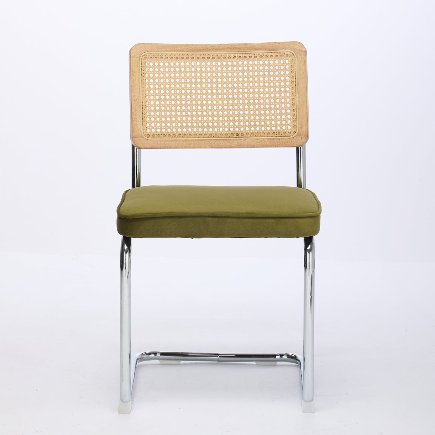 Olive Green Velvet Dining Chairs Set of 2