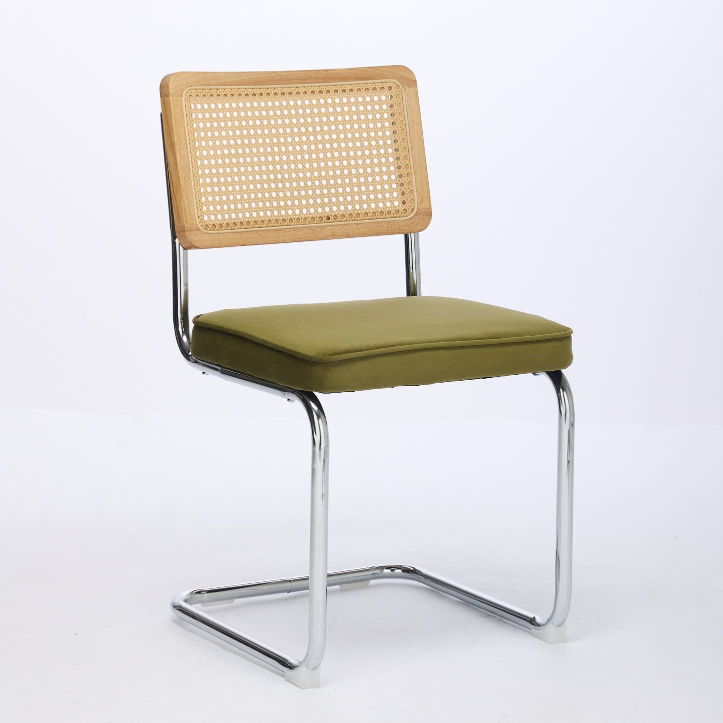 Olive Green Velvet Dining Chairs Set of 2