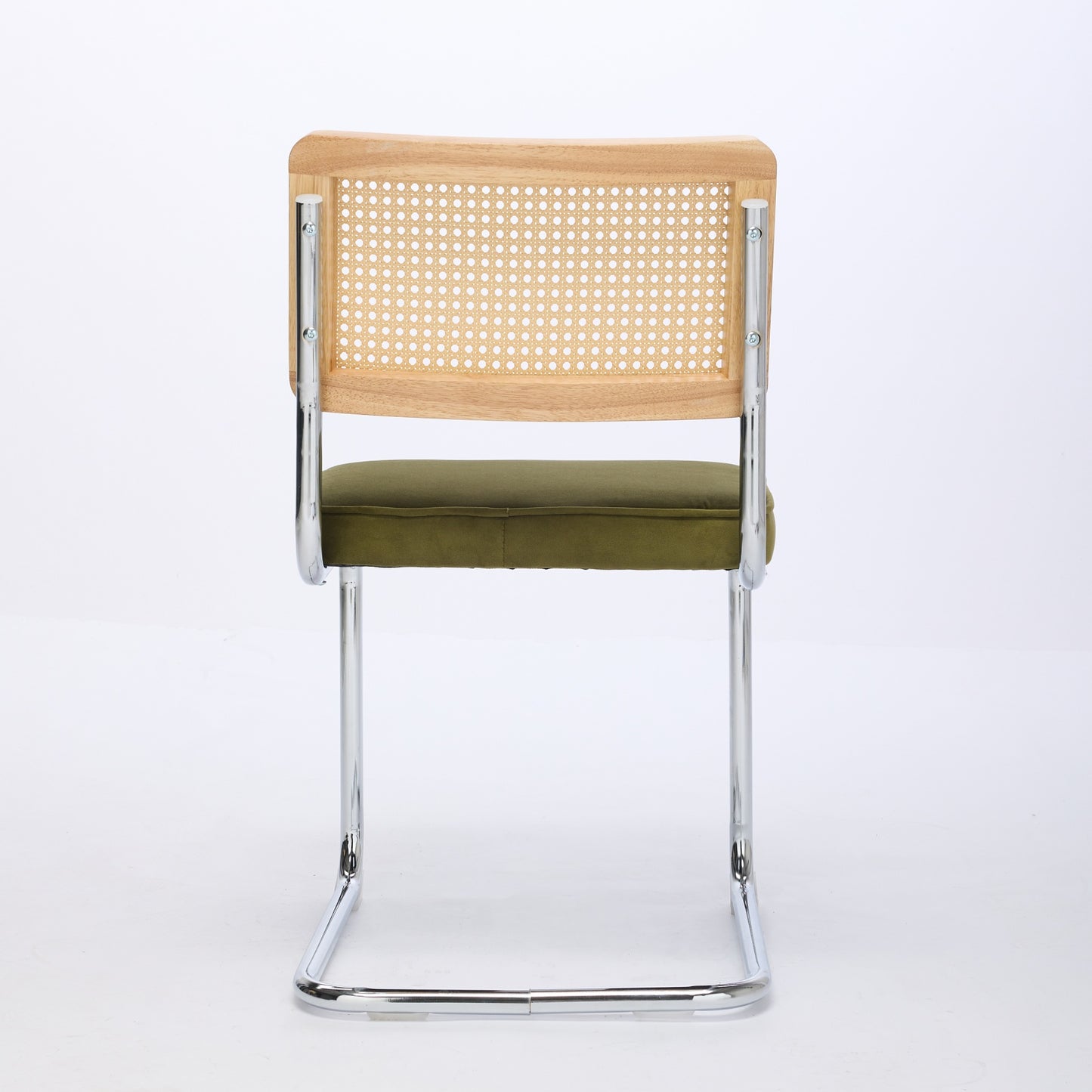 Olive Green Velvet Dining Chairs Set of 2