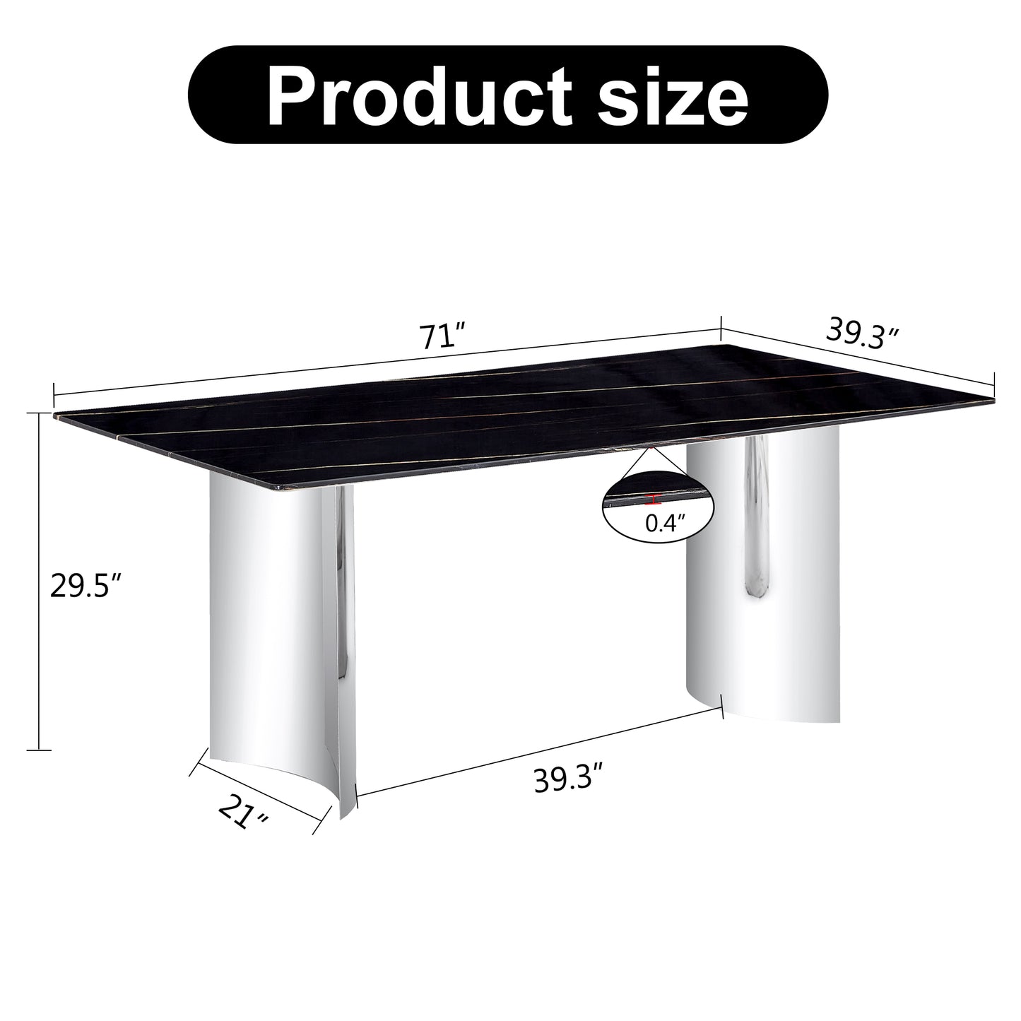 Black Glass Dining Table: Modern Kitchen and Dining Room Centerpiece