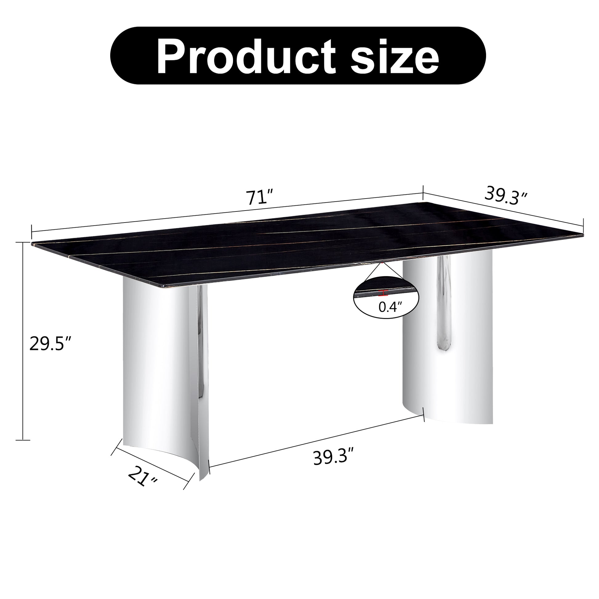 Black Glass Dining Table: Modern Kitchen and Dining Room Centerpiece