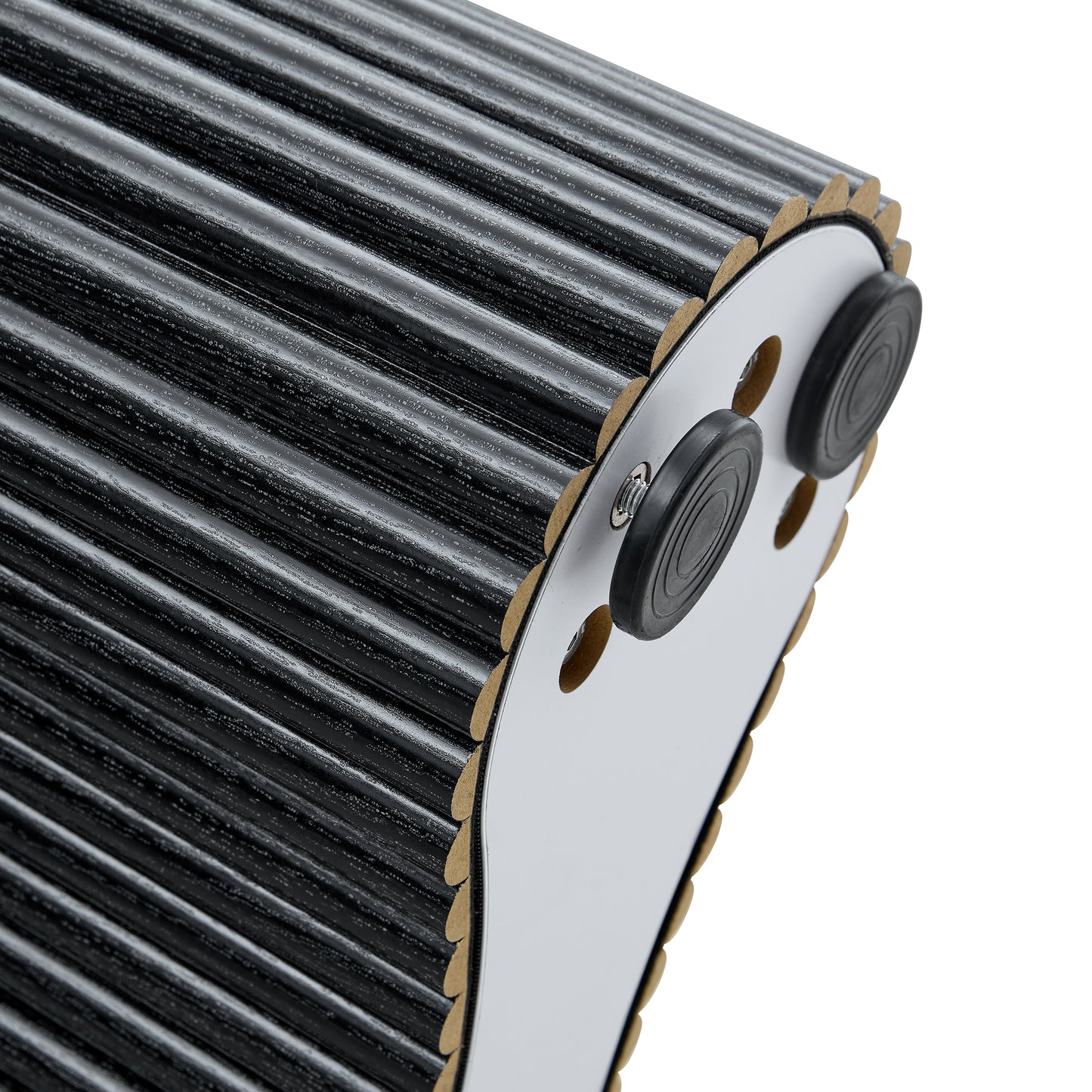 78.7 Inch Black Dining Table - MDF Roman Column Style