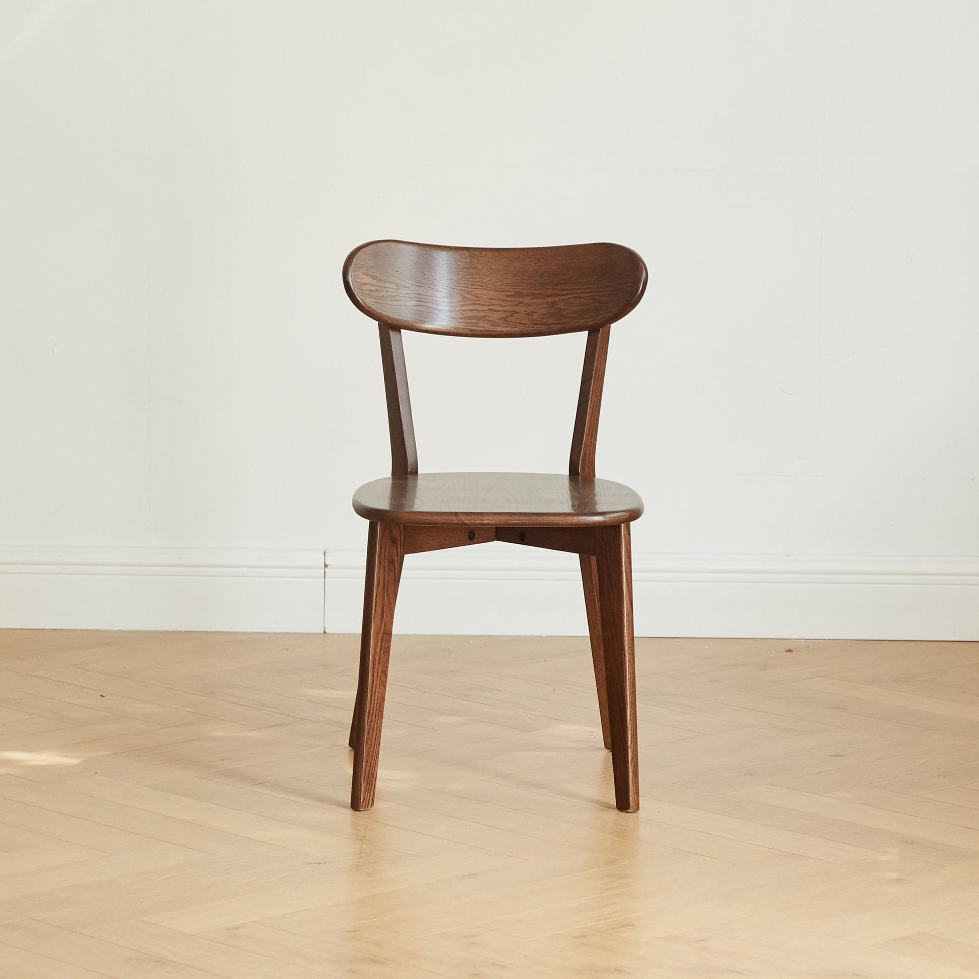 Walnut Solid Wood Dining Chairs - 4 Seater