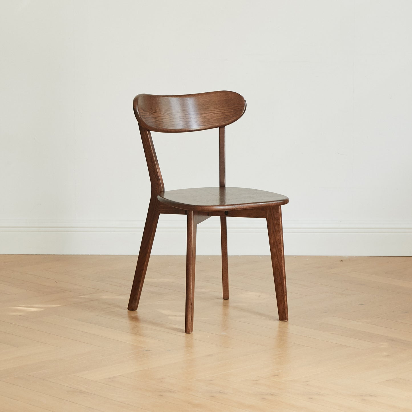 Walnut Solid Wood Dining Chairs - 4 Seater