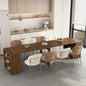 Extendable Foldable Dining Room Table for 1-10 People, Wood Multifunctional Rectangle Expandable Console Kitchen Living Meeting Room Furniture